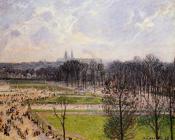 卡米耶 毕沙罗 : The Tuileries Gardens, Winter Afternoon